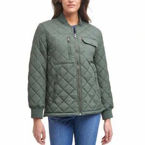 NWT Levi’s Womens' Quilted Jacket Sea Green Size Small